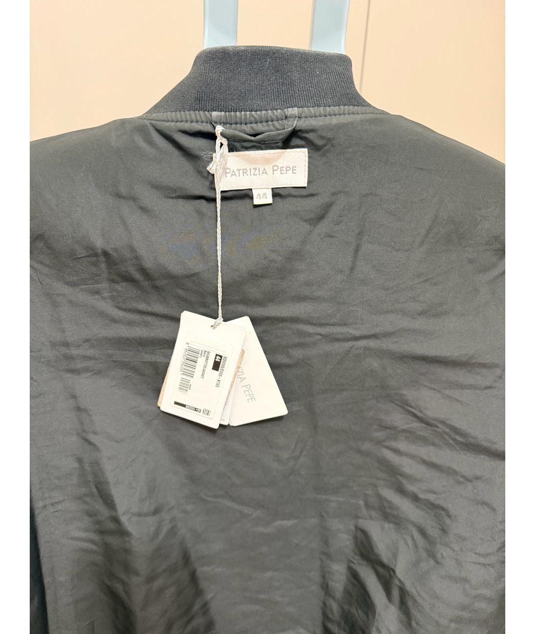 PATRIZIA PEPE Черная полиуретановая куртка, фото 3