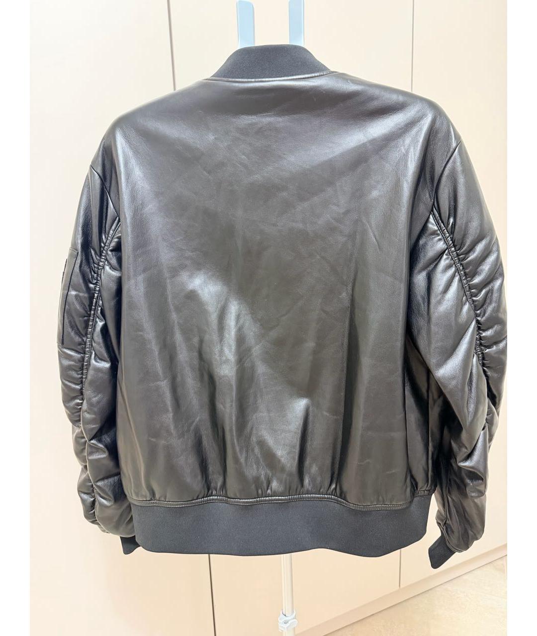 PATRIZIA PEPE Черная полиуретановая куртка, фото 2