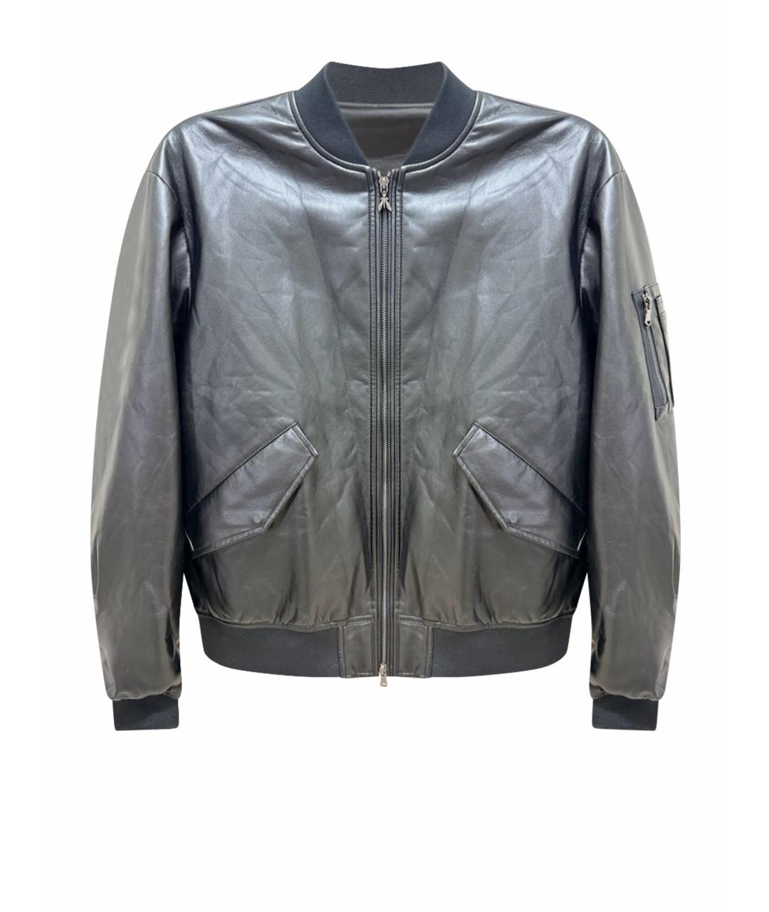 PATRIZIA PEPE Черная полиуретановая куртка, фото 1