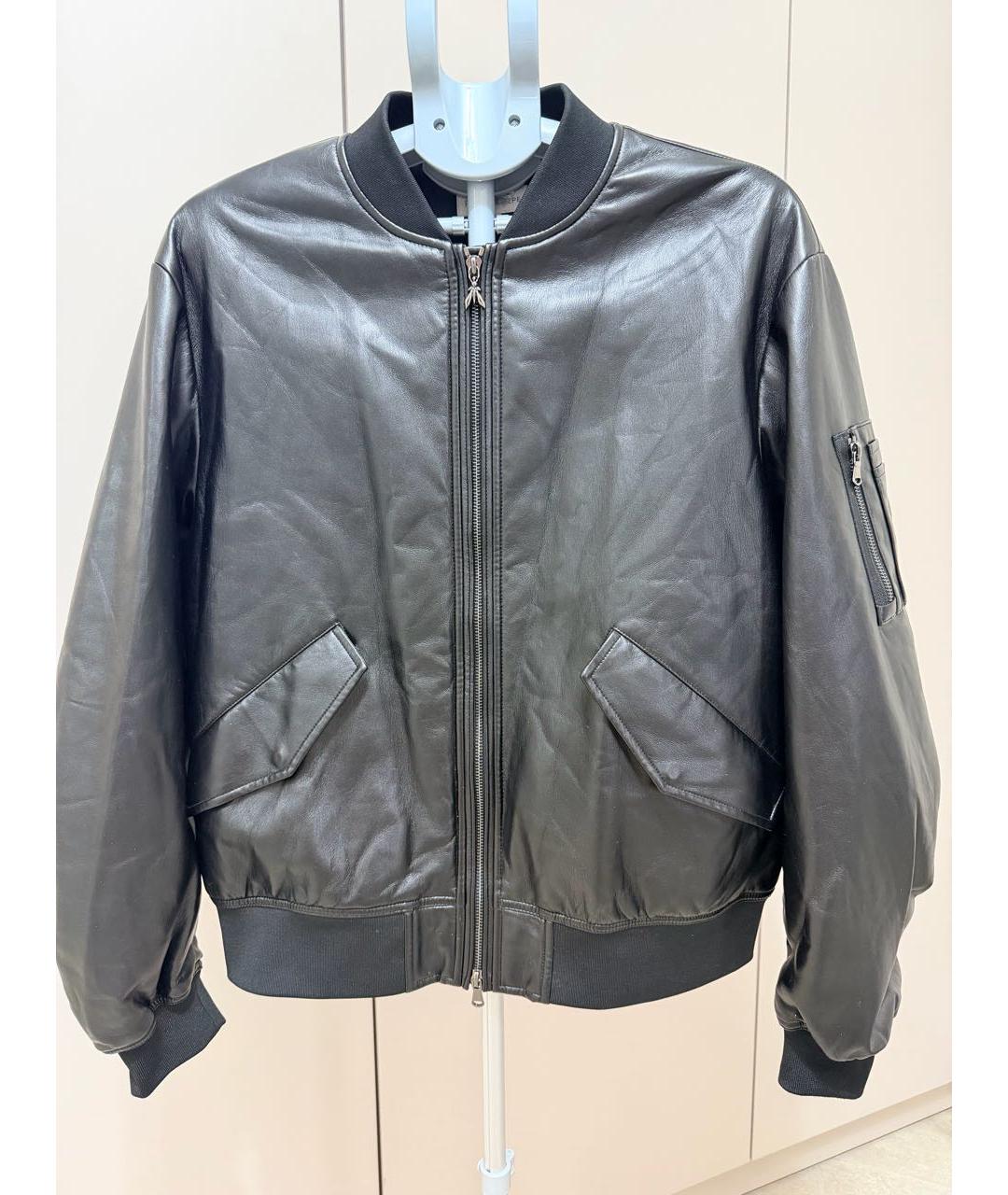 PATRIZIA PEPE Черная полиуретановая куртка, фото 9