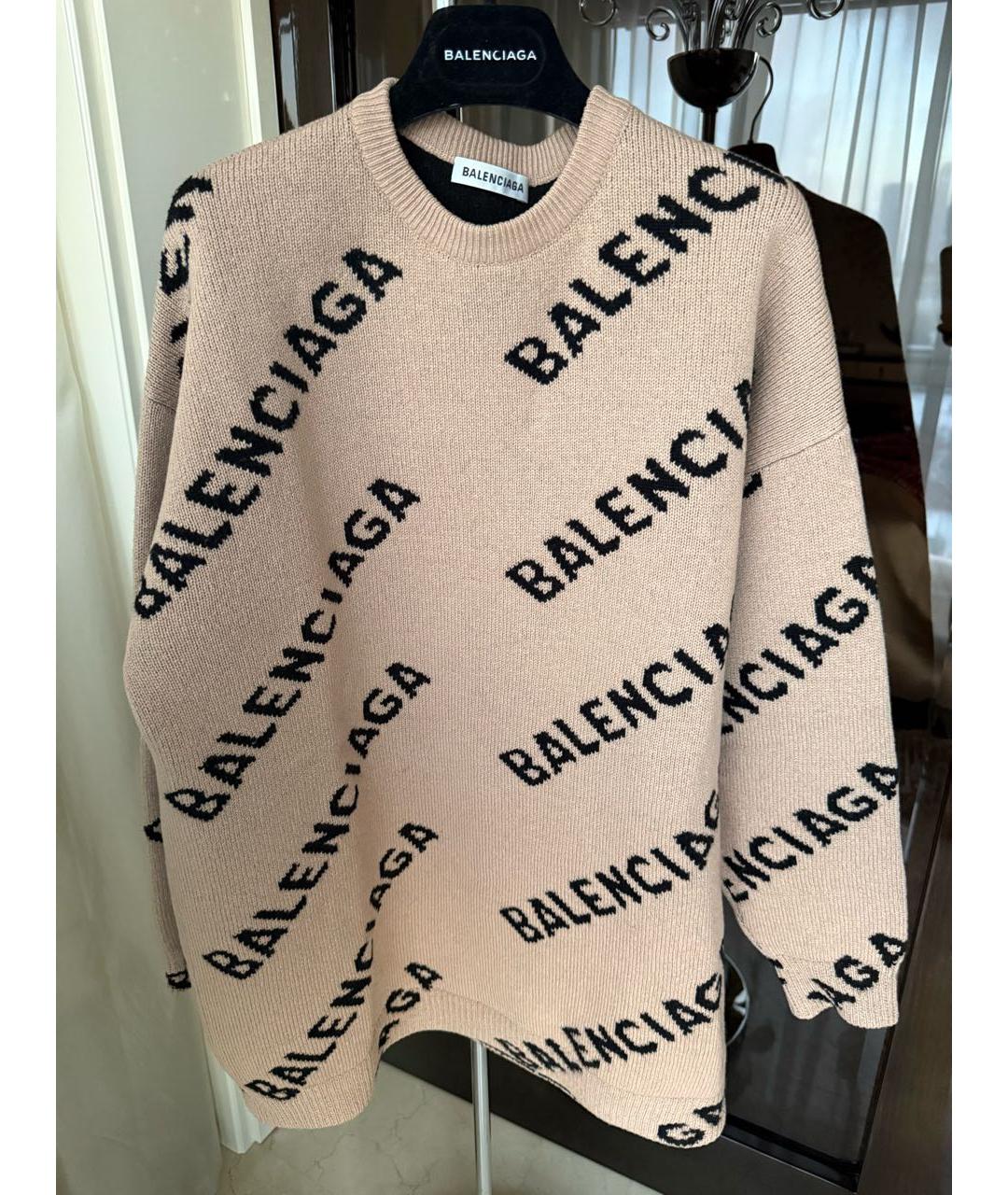 BALENCIAGA Мульти шерстяной джемпер / свитер, фото 7