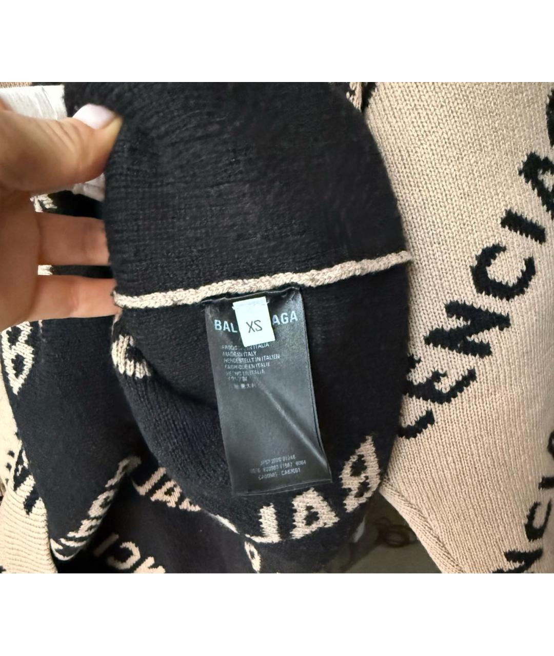 BALENCIAGA Мульти шерстяной джемпер / свитер, фото 4