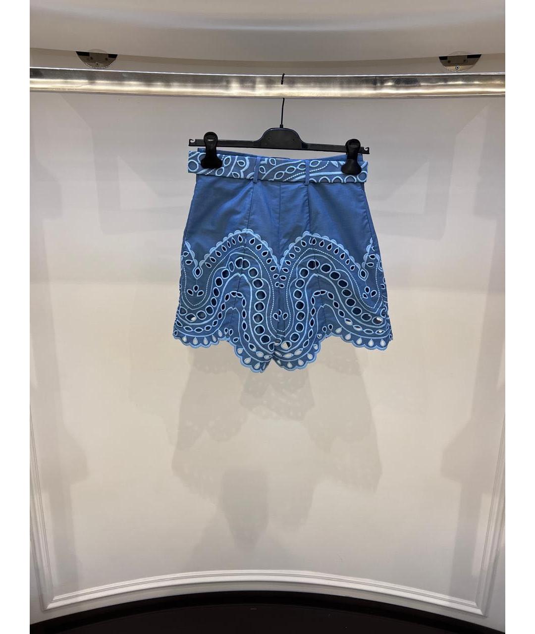 CHARO RUIZ Голубые хлопковые шорты, фото 3