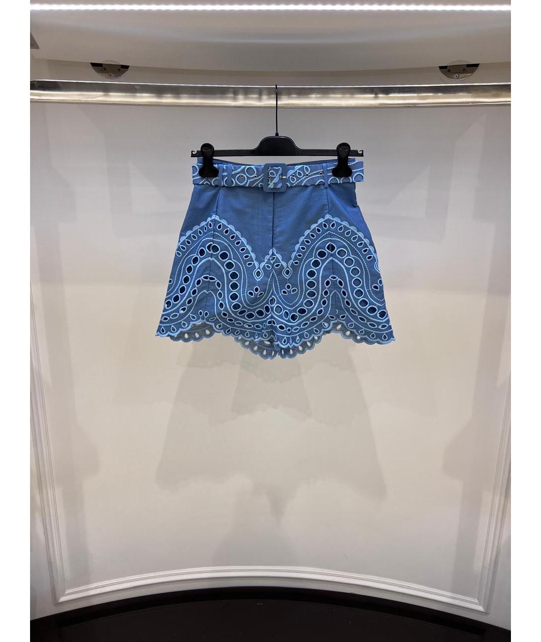 CHARO RUIZ Голубые хлопковые шорты, фото 2