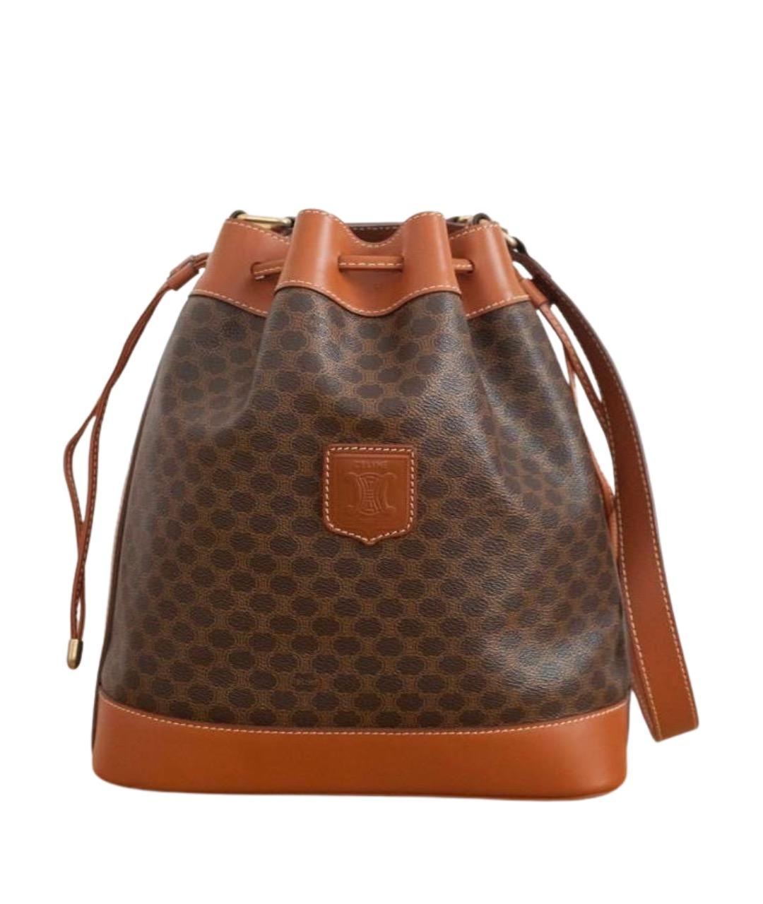 CELINE Коричневая сумка с короткими ручками, фото 1