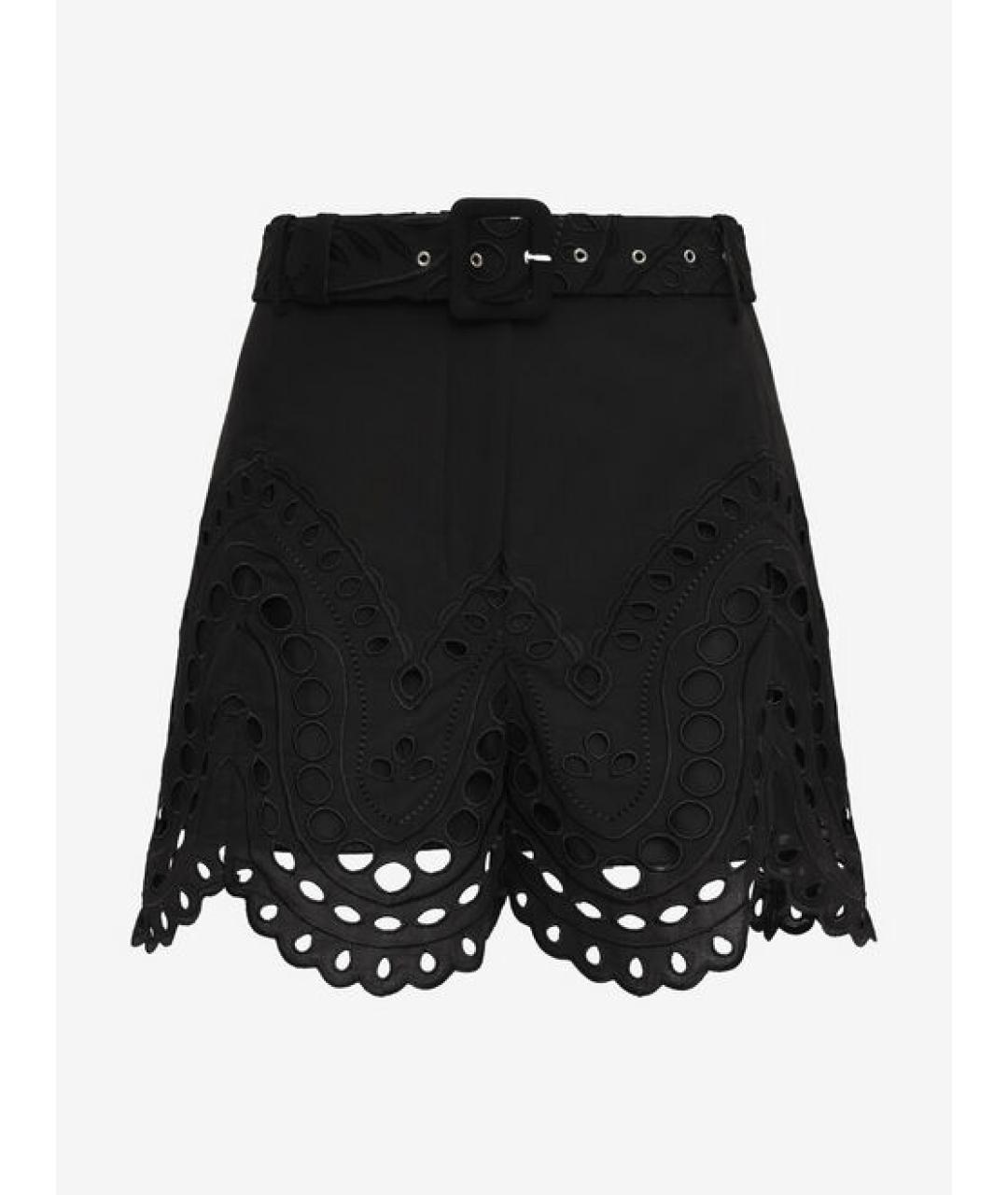 CHARO RUIZ Черные хлопковые шорты, фото 1