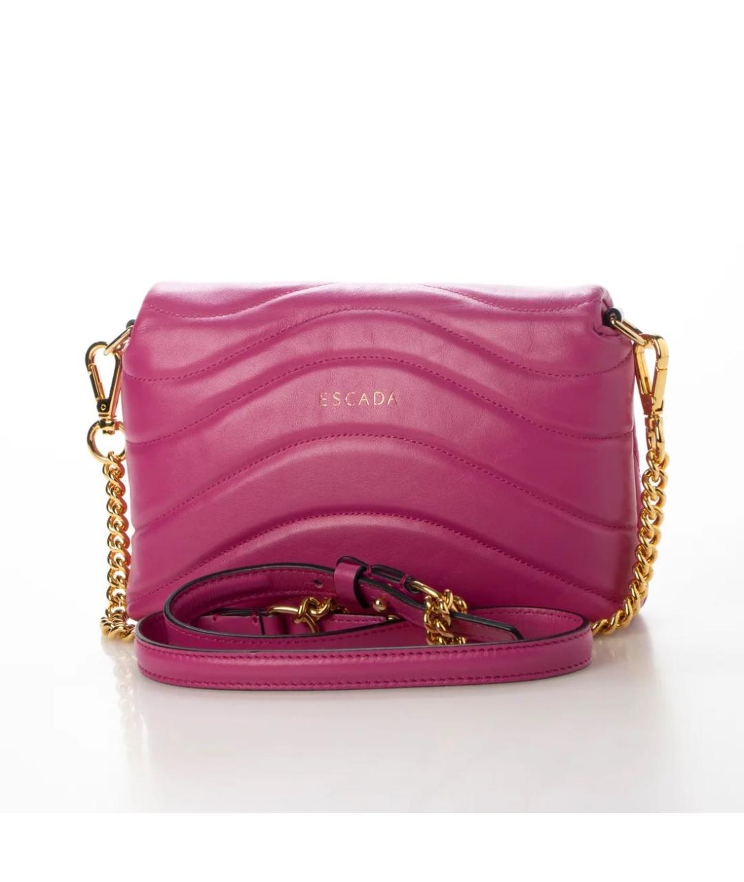 ESCADA Розовая кожаная сумка через плечо, фото 2