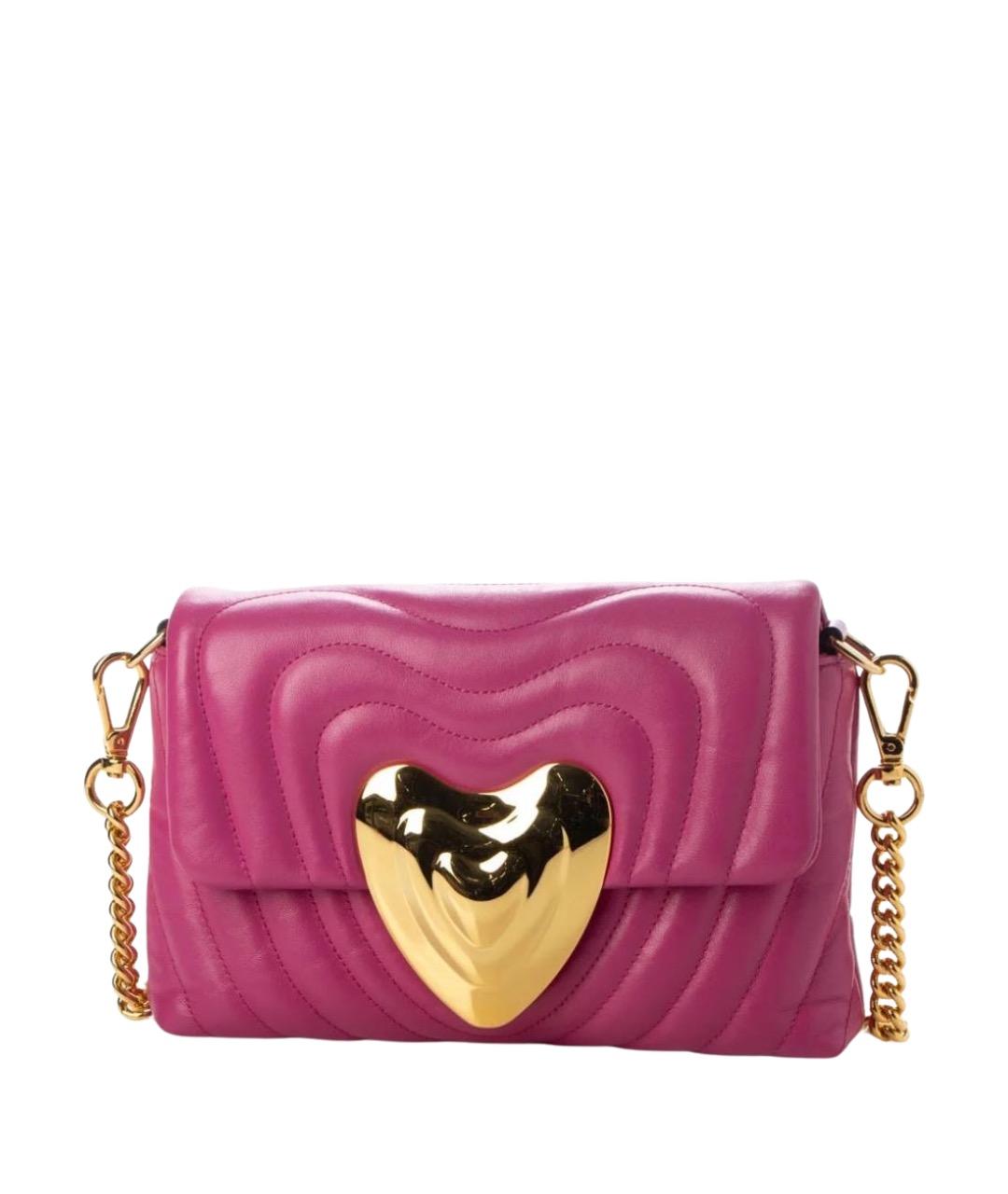 ESCADA Розовая кожаная сумка через плечо, фото 1