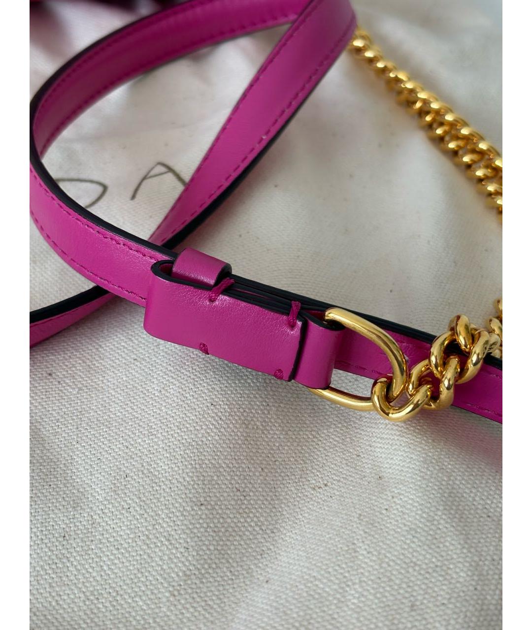 ESCADA Розовая кожаная сумка через плечо, фото 5