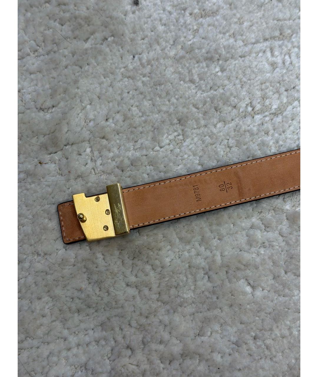 LOUIS VUITTON Коричневый ремень, фото 4