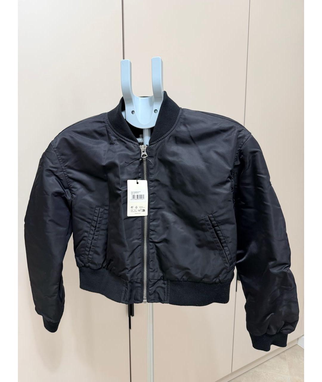PATRIZIA PEPE Черная полиэстеровая куртка, фото 9