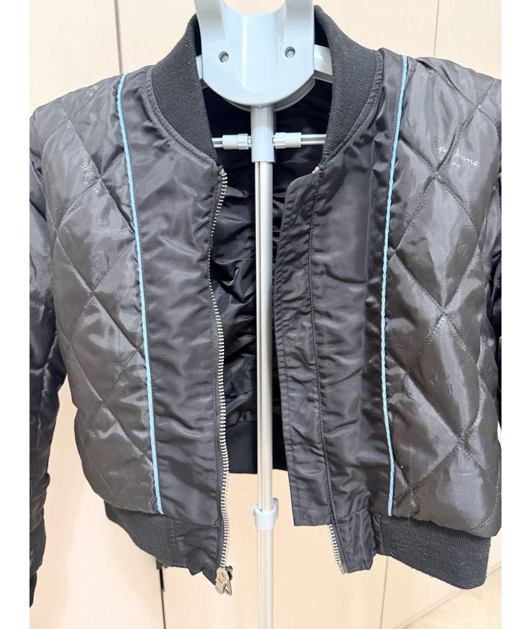 PATRIZIA PEPE Черная полиэстеровая куртка, фото 8