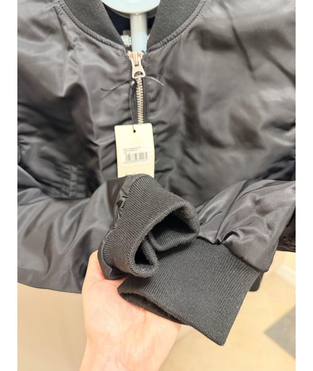 PATRIZIA PEPE Черная полиэстеровая куртка, фото 6