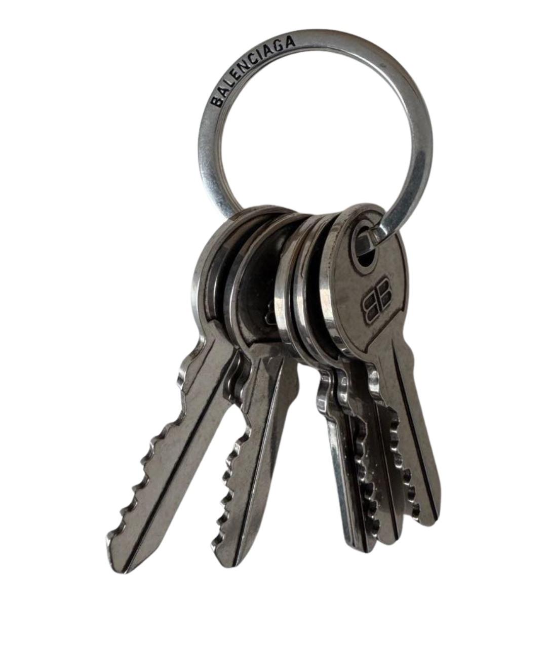 BALENCIAGA Серебрянный брелок, фото 1