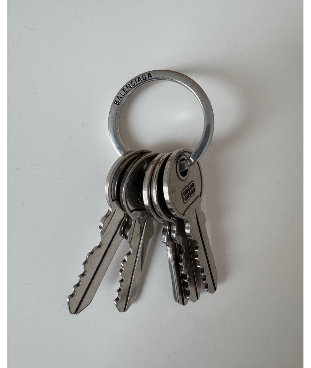 BALENCIAGA Серебрянный брелок, фото 6