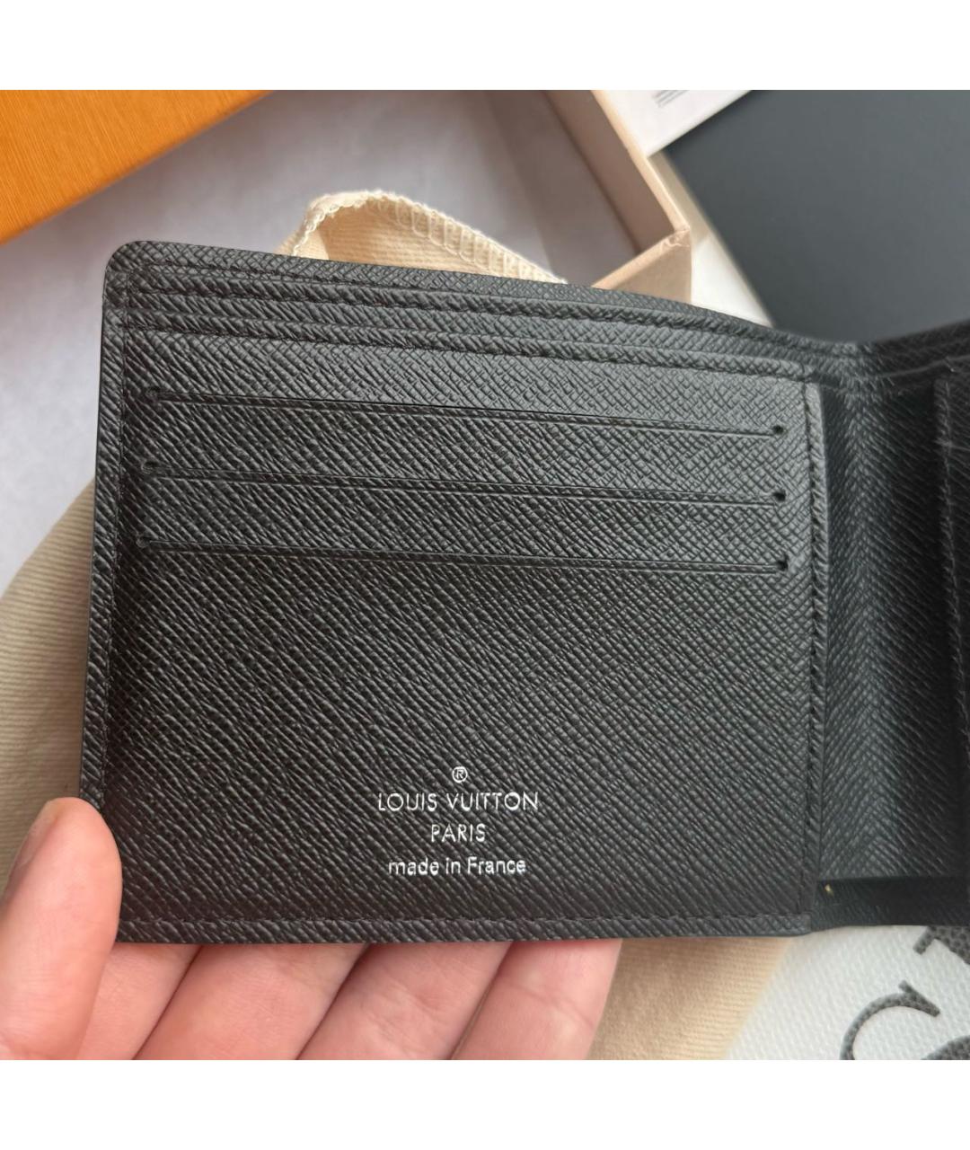 LOUIS VUITTON Черный кошелек, фото 4