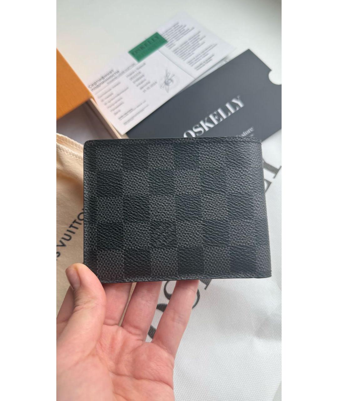 LOUIS VUITTON Черный кошелек, фото 5