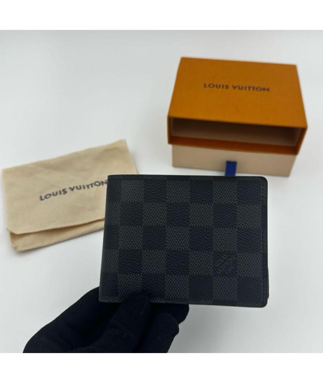 LOUIS VUITTON Черный кошелек, фото 7