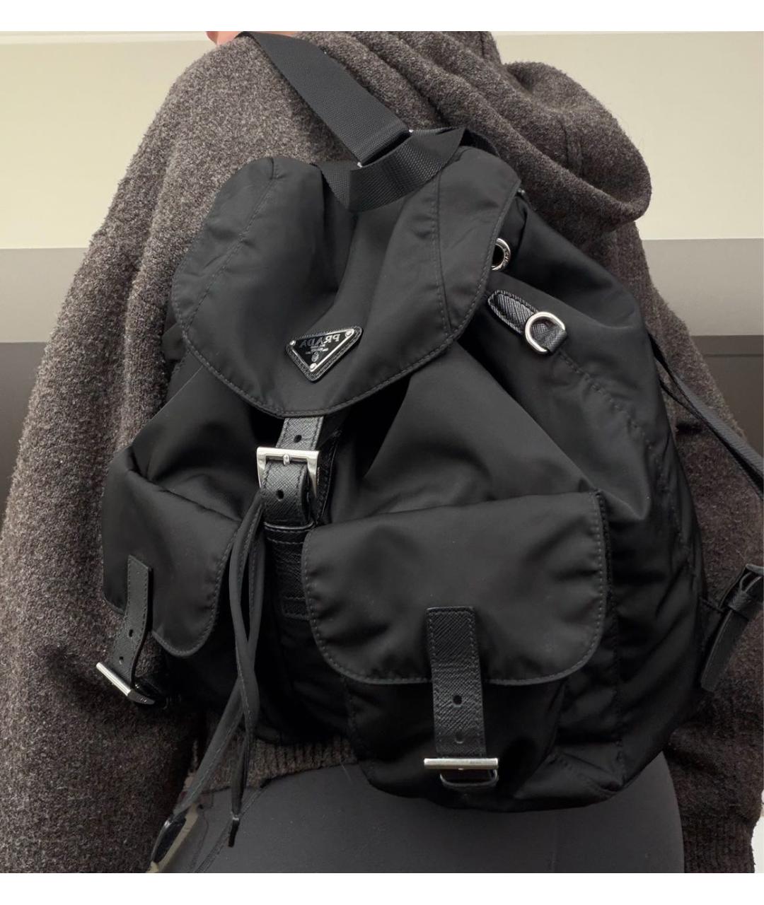 PRADA Черный рюкзак, фото 7