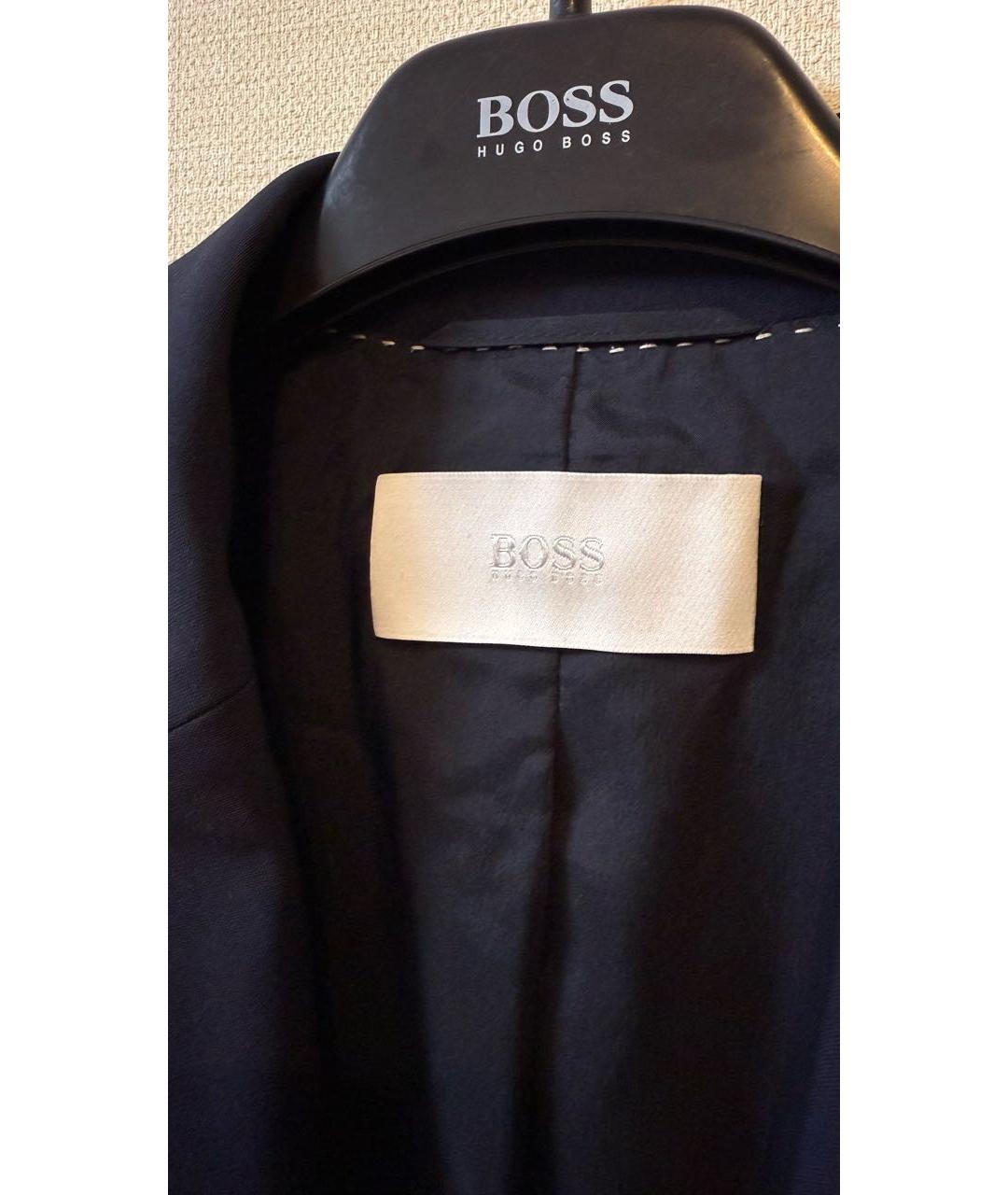 HUGO BOSS Темно-синий шерстяной жакет/пиджак, фото 3