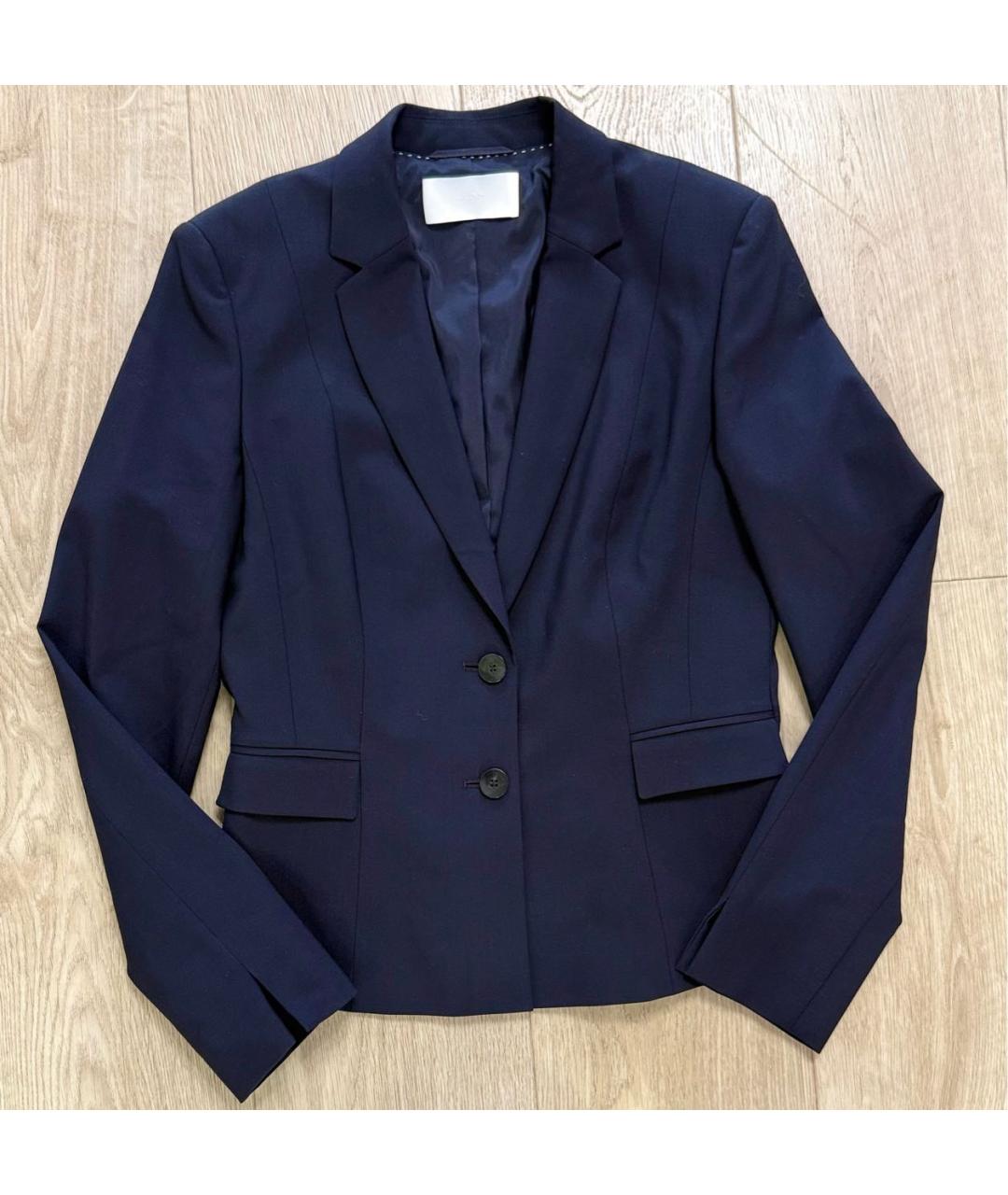 HUGO BOSS Темно-синий шерстяной жакет/пиджак, фото 6