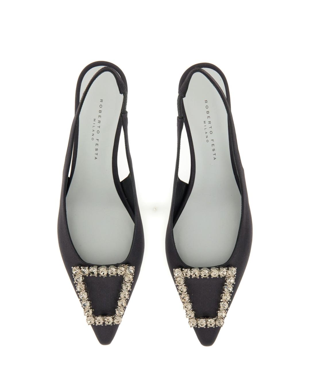 ROBERTO FESTA Черные текстильные туфли, фото 2