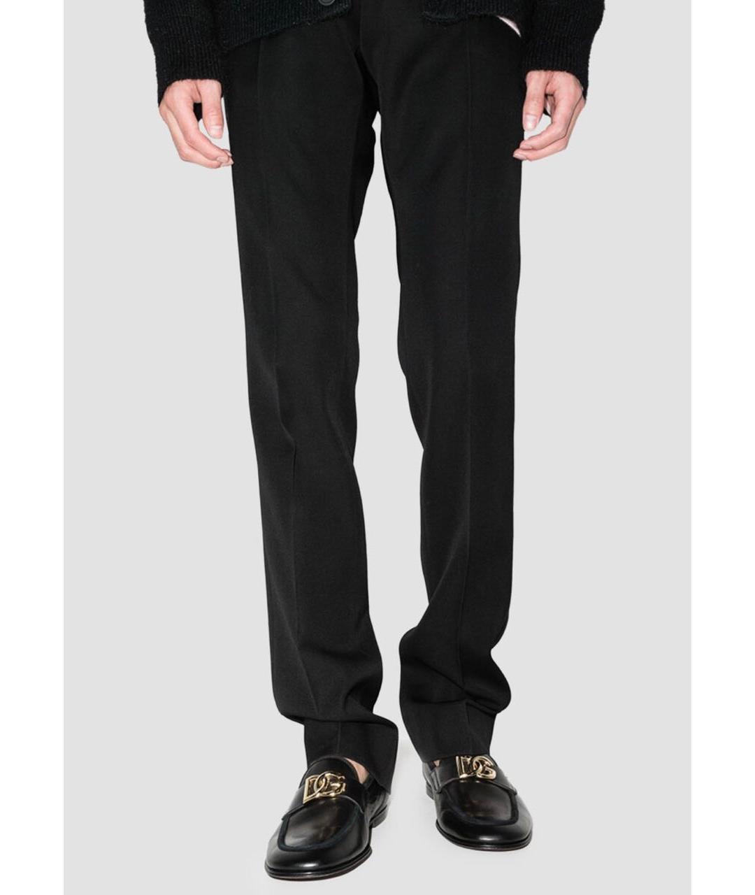 DOLCE&GABBANA Черные кожаные лоферы, фото 3