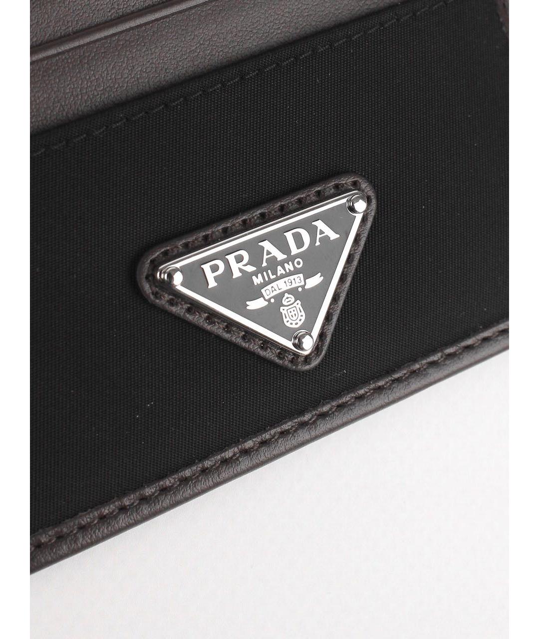 PRADA Коричневый кожаный кардхолдер, фото 5
