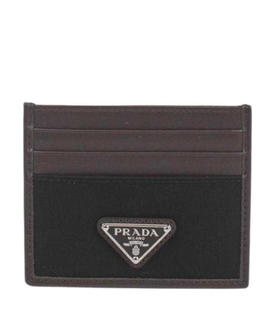 PRADA Коричневый кожаный кардхолдер, фото 1