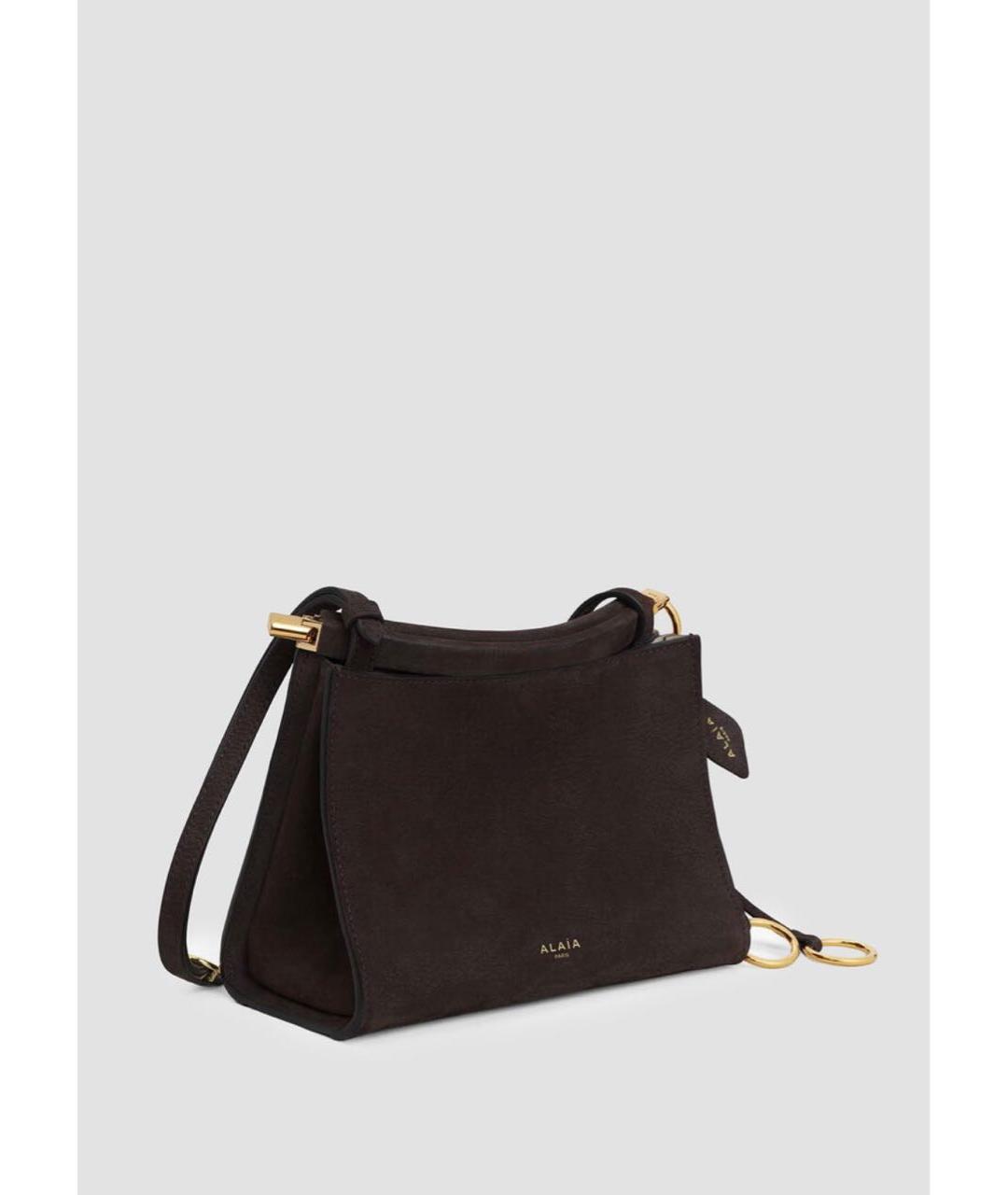 ALAIA Коричневая кожаная сумка через плечо, фото 2