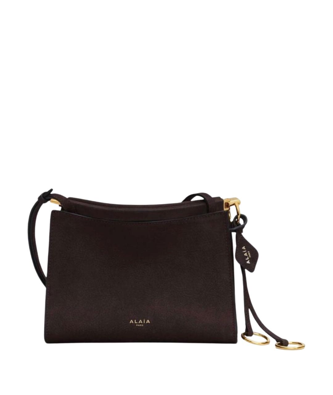 ALAIA Коричневая кожаная сумка через плечо, фото 1