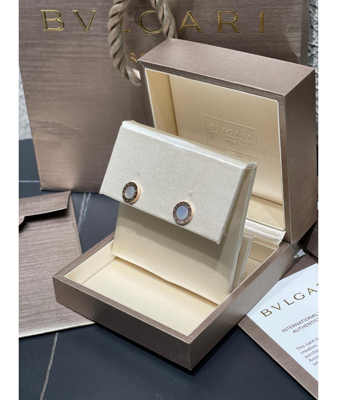 BVLGARI Золотые серьги из розового золота, фото 4