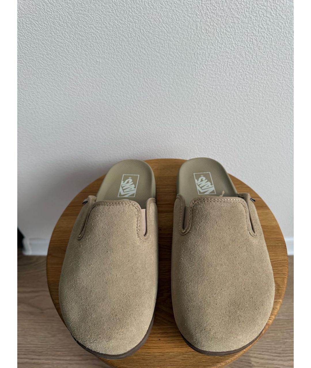 VANS Бежевые замшевые мюли, фото 3