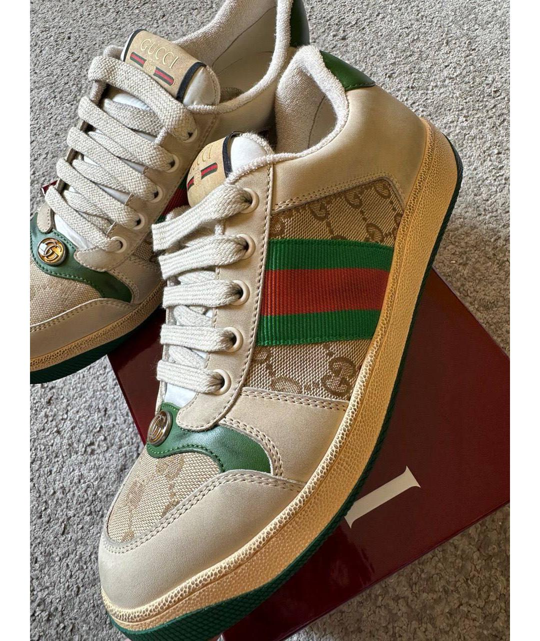 GUCCI Бежевые кроссовки, фото 3