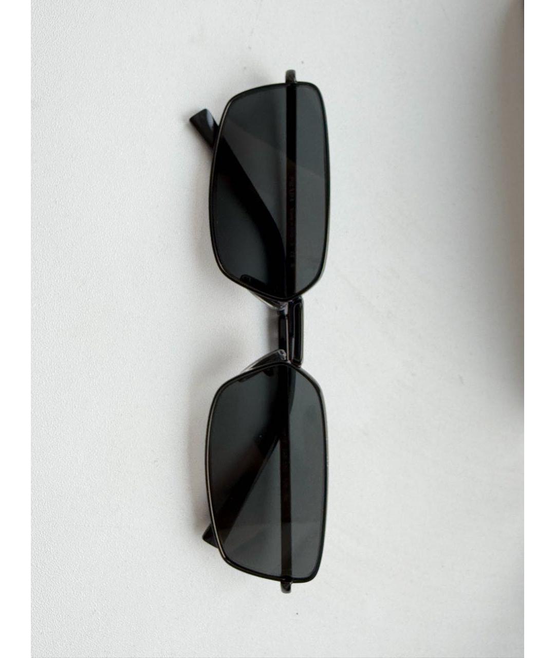 PRADA Черные металлические солнцезащитные очки, фото 5