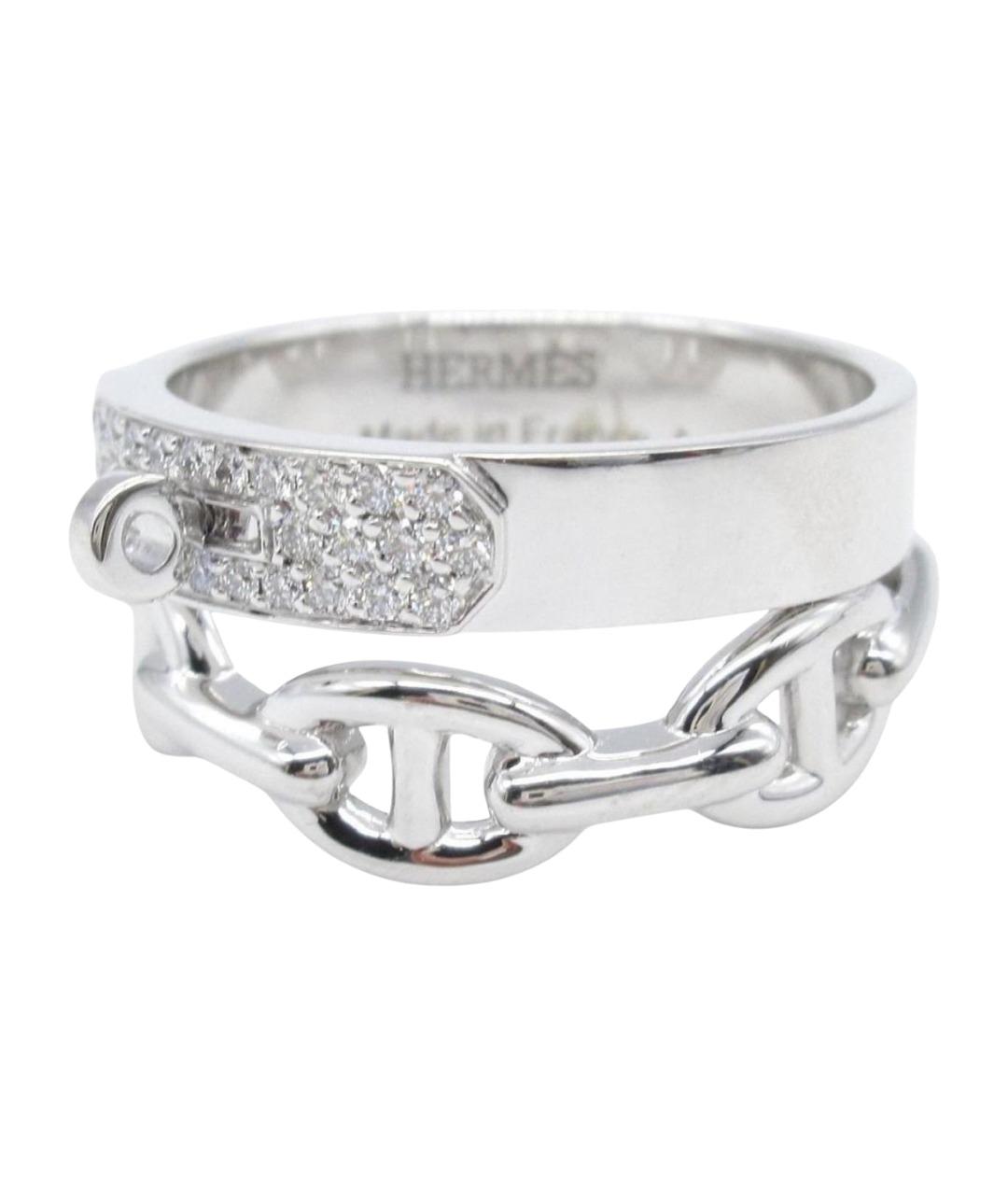 HERMES Серебряное кольцо из белого золота, фото 1