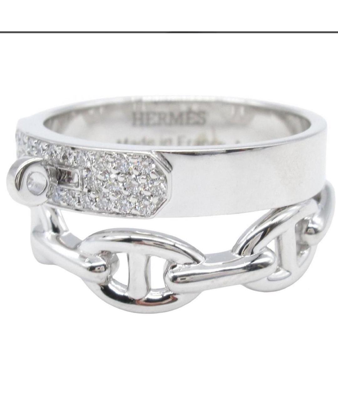 HERMES Серебряное кольцо из белого золота, фото 6