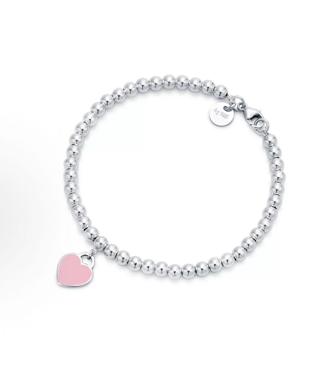 TIFFANY&CO Розовый серебряный браслет, фото 8