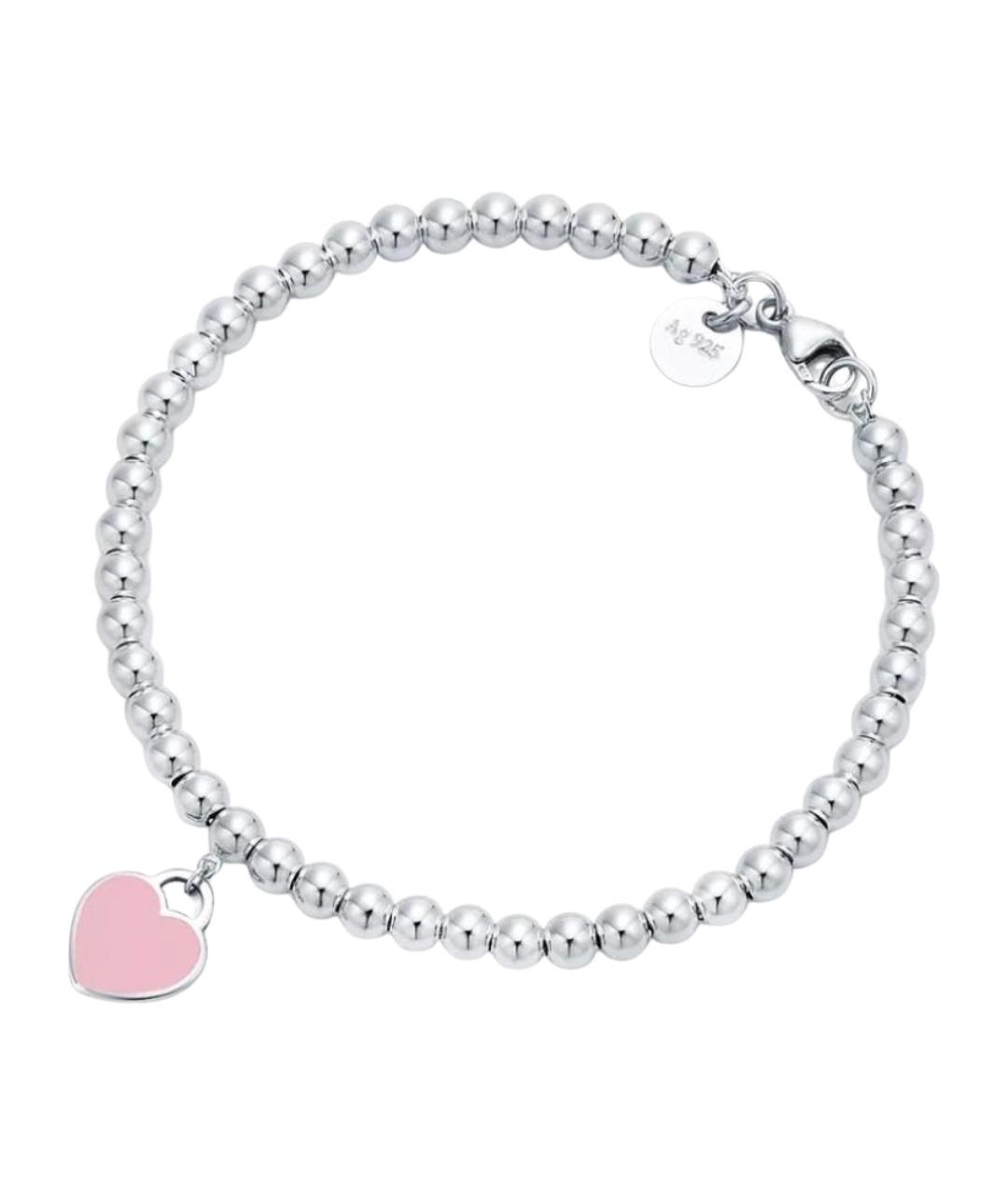 TIFFANY&CO Розовый серебряный браслет, фото 1