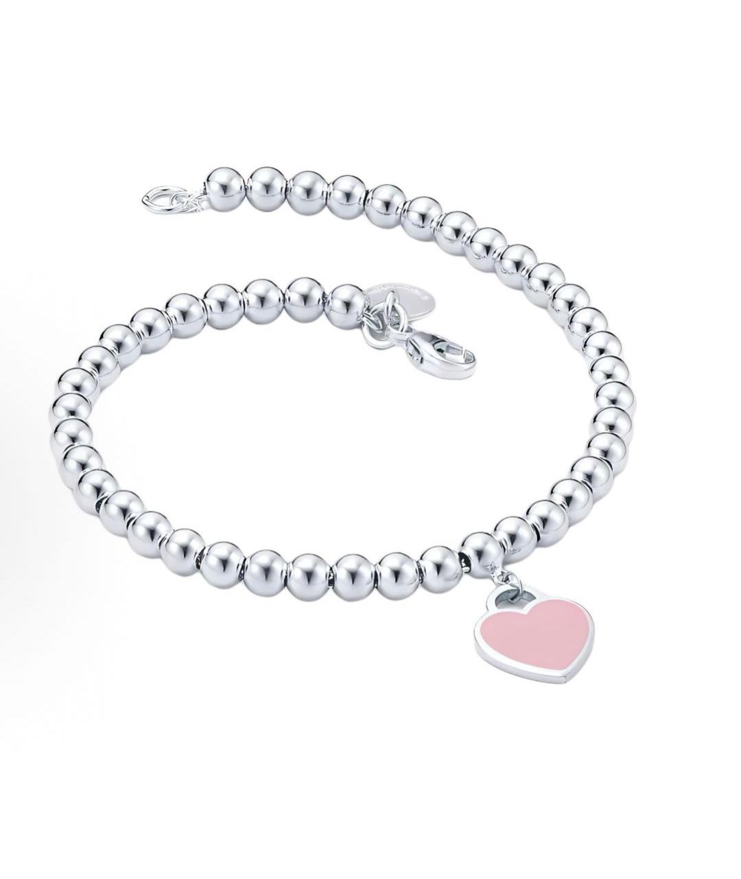 TIFFANY&CO Розовый серебряный браслет, фото 2