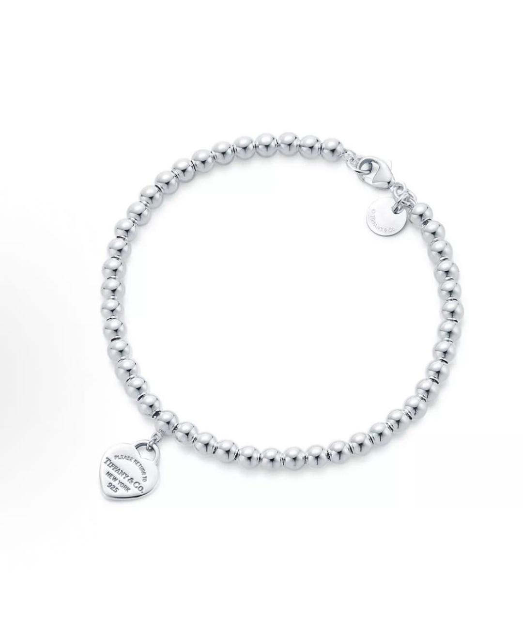 TIFFANY&CO Розовый серебряный браслет, фото 3