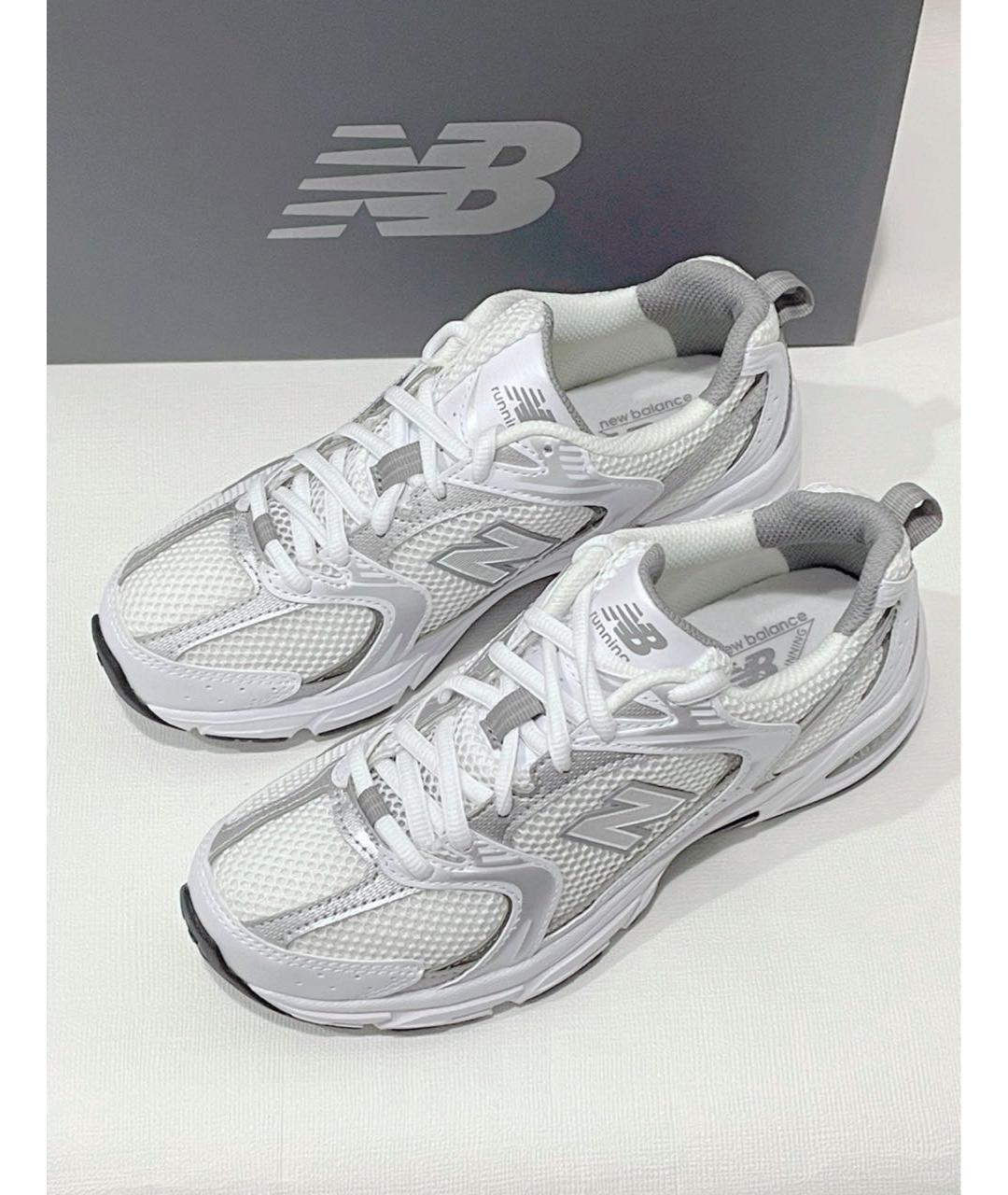 NEW BALANCE Белые текстильные низкие кроссовки / кеды, фото 6