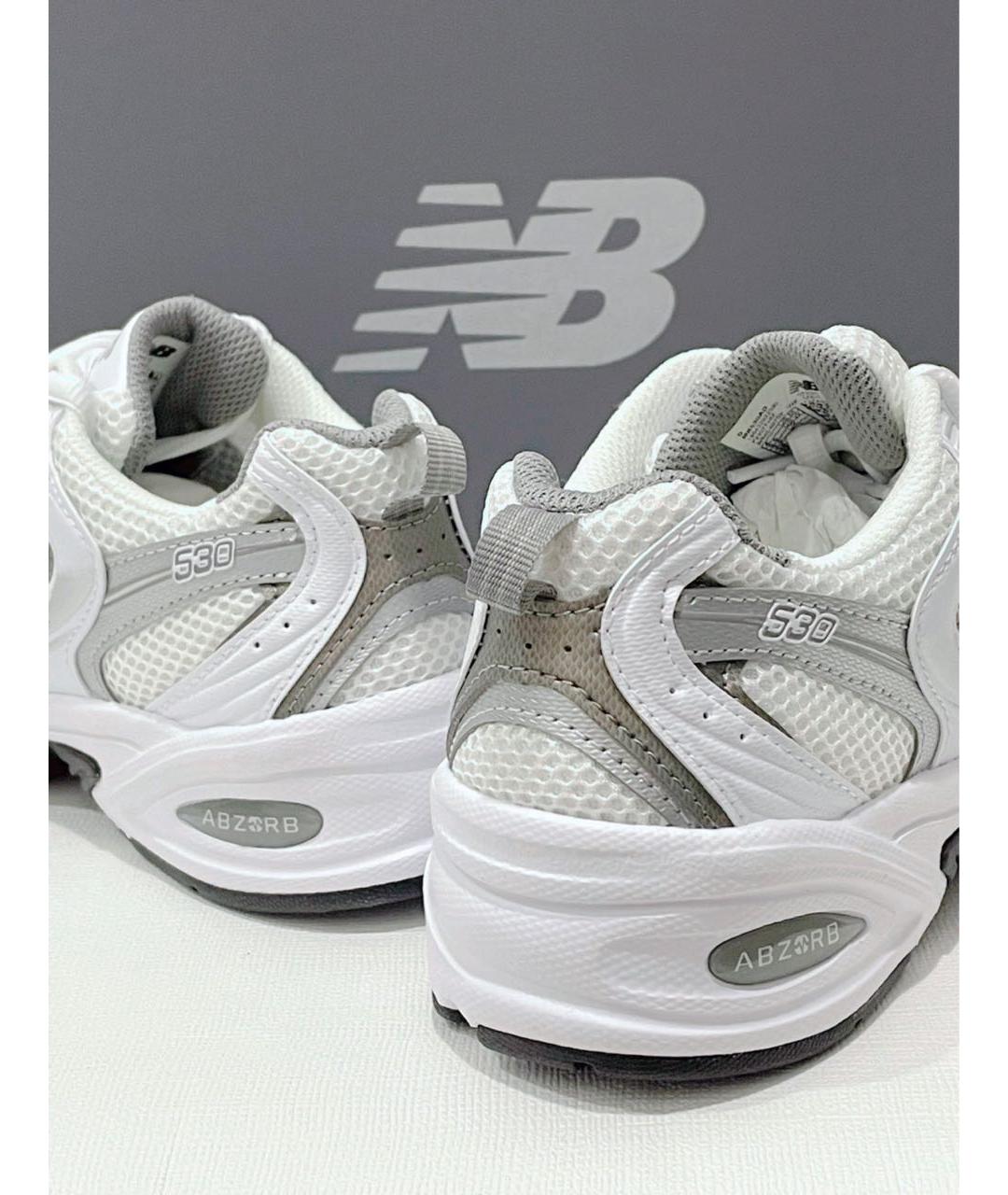 NEW BALANCE Белые текстильные низкие кроссовки / кеды, фото 7