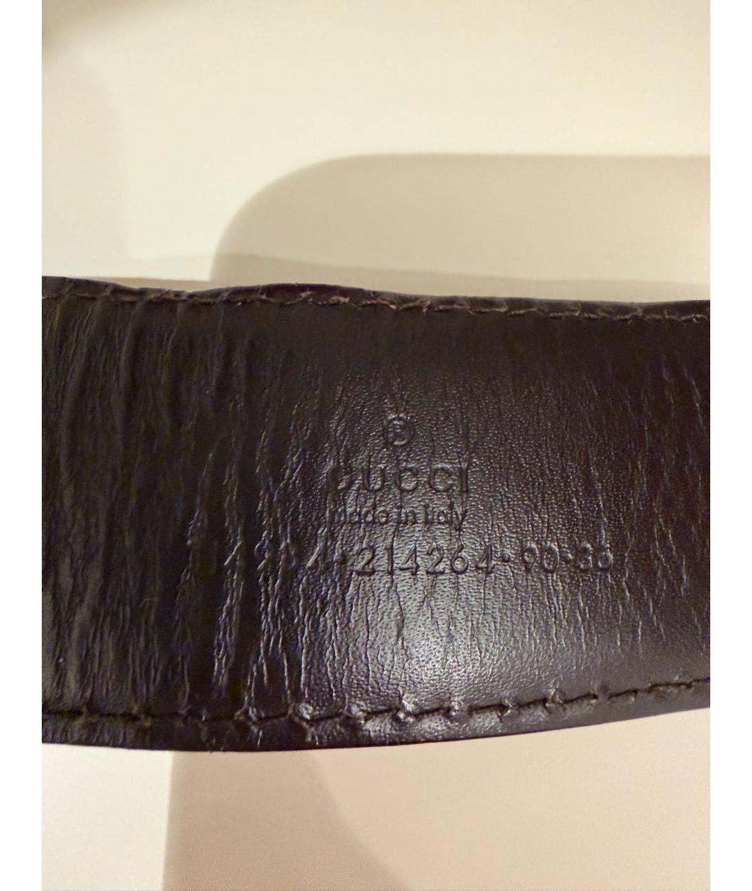 GUCCI Коричневый кожаный ремень, фото 3