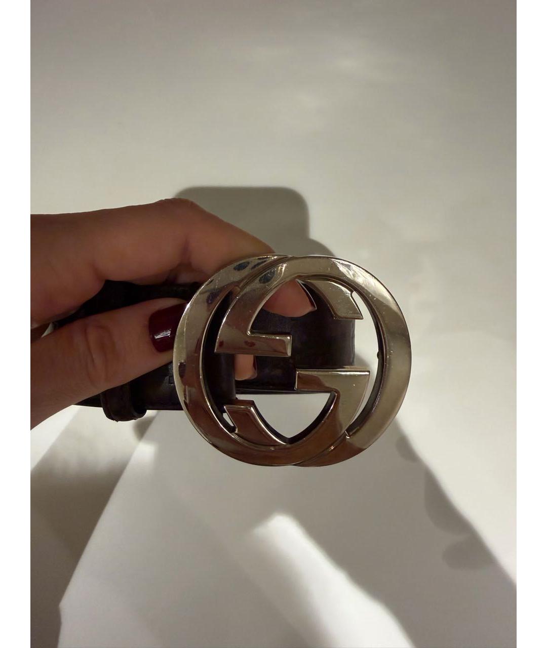 GUCCI Коричневый кожаный ремень, фото 2