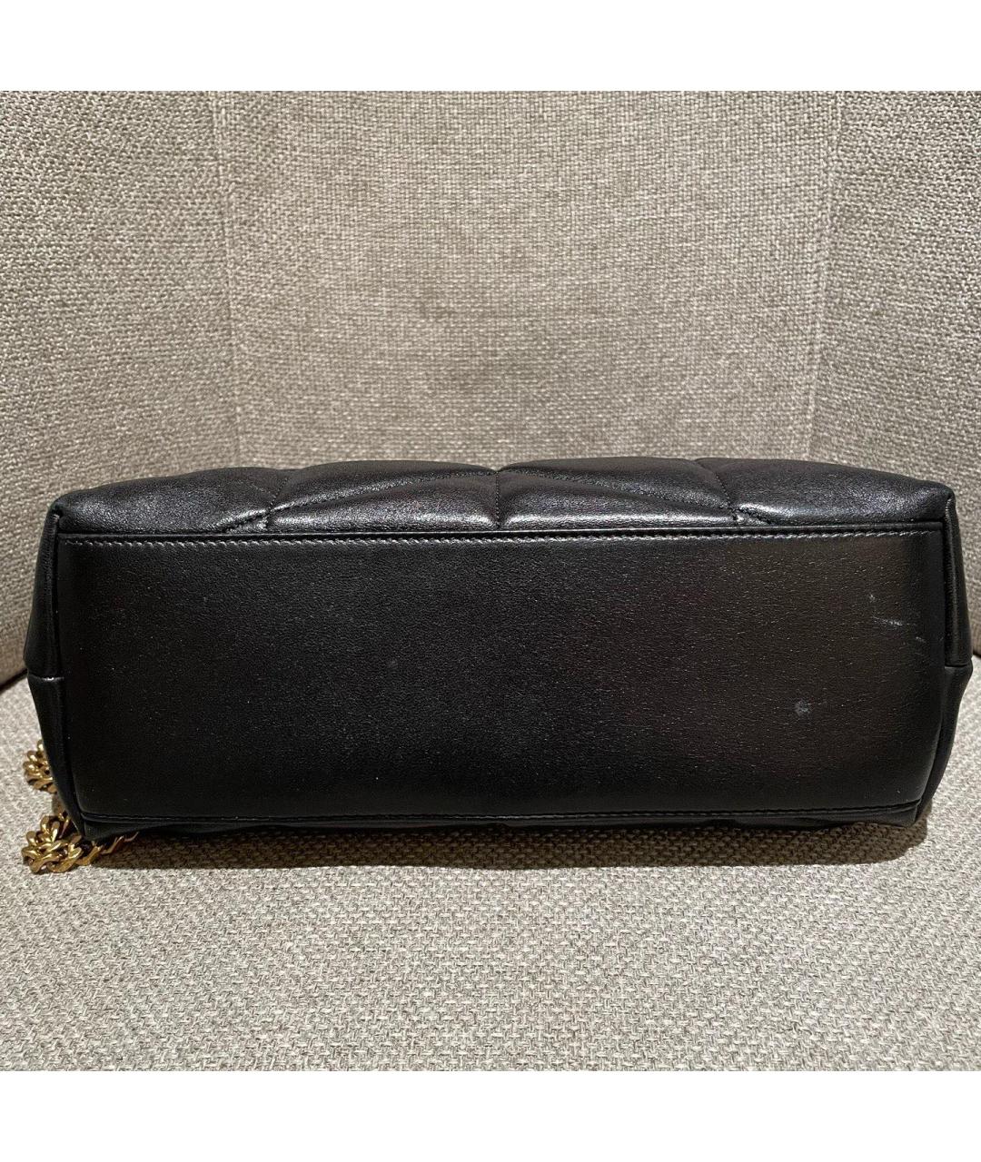 SAINT LAURENT Черная кожаная сумка через плечо, фото 8