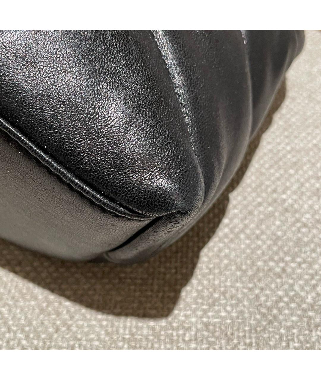 SAINT LAURENT Черная кожаная сумка через плечо, фото 9