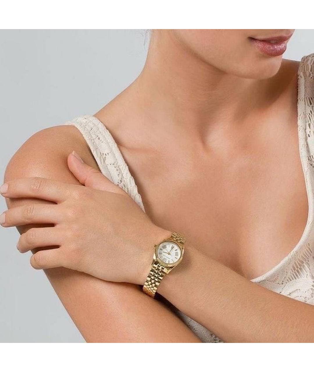 MICHAEL KORS Золотые стальные часы, фото 2