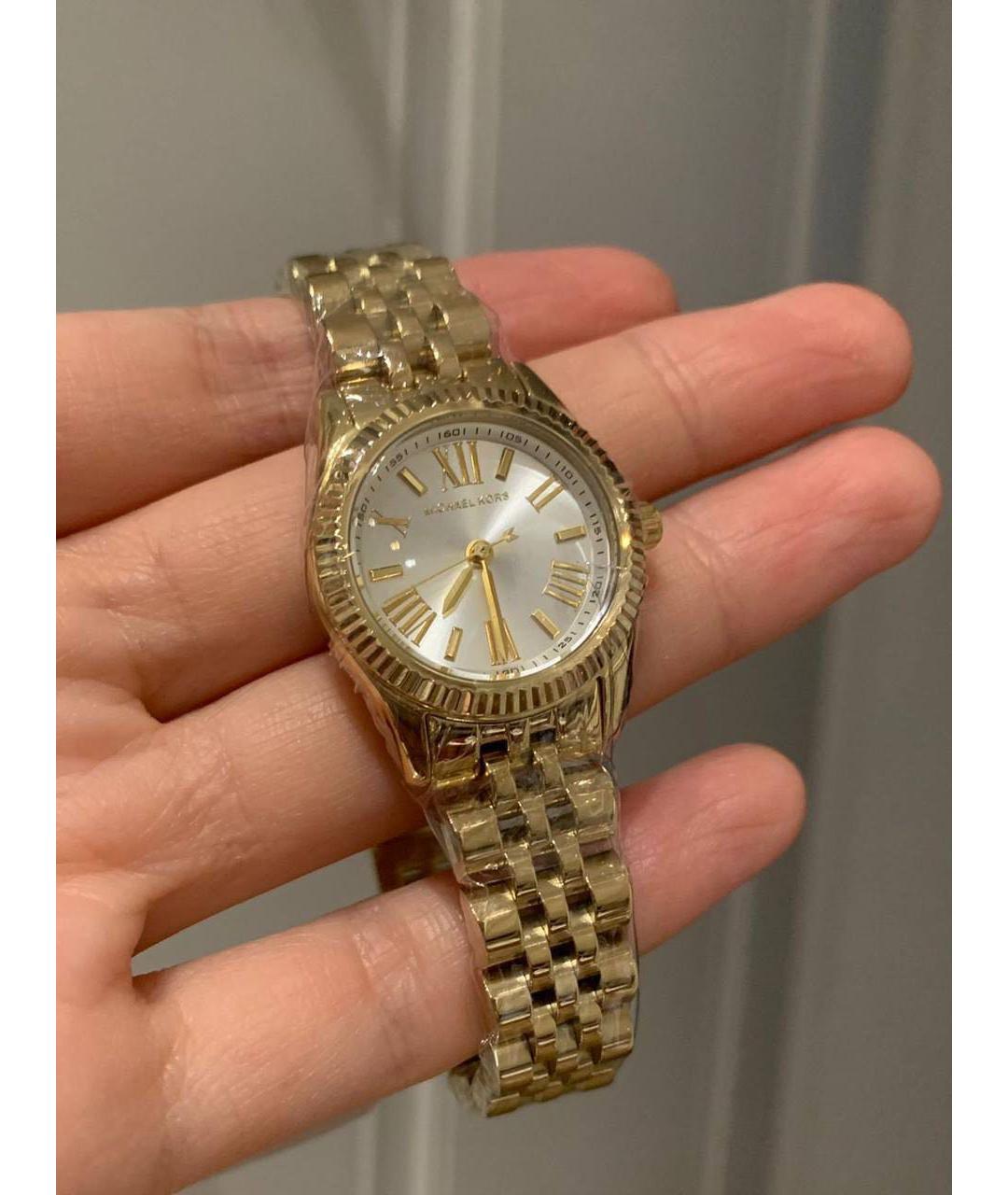 MICHAEL KORS Золотые стальные часы, фото 3