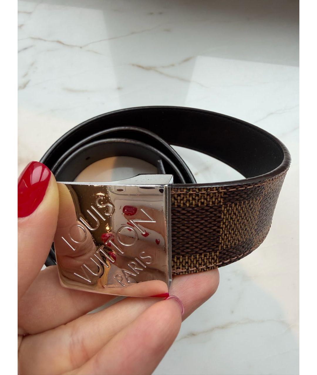 LOUIS VUITTON Коричневый ремень, фото 5
